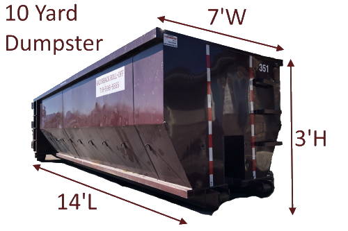 Razorback Rolloff 10 Yard Dumpster