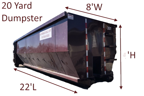 Razorback Rolloff 20 Yard Dumpster